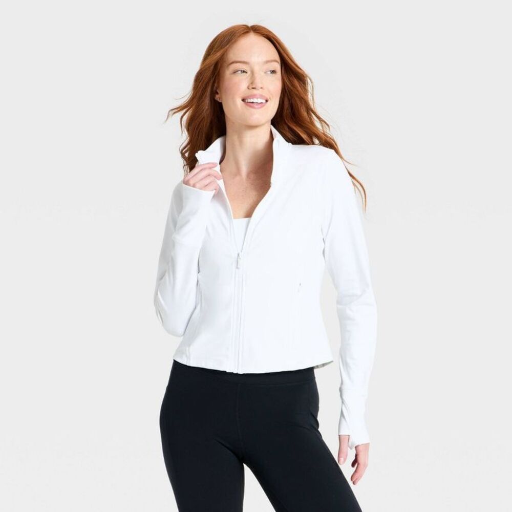 Women's Dynamic Flex Full Zip Jacket - All In Motion True White S